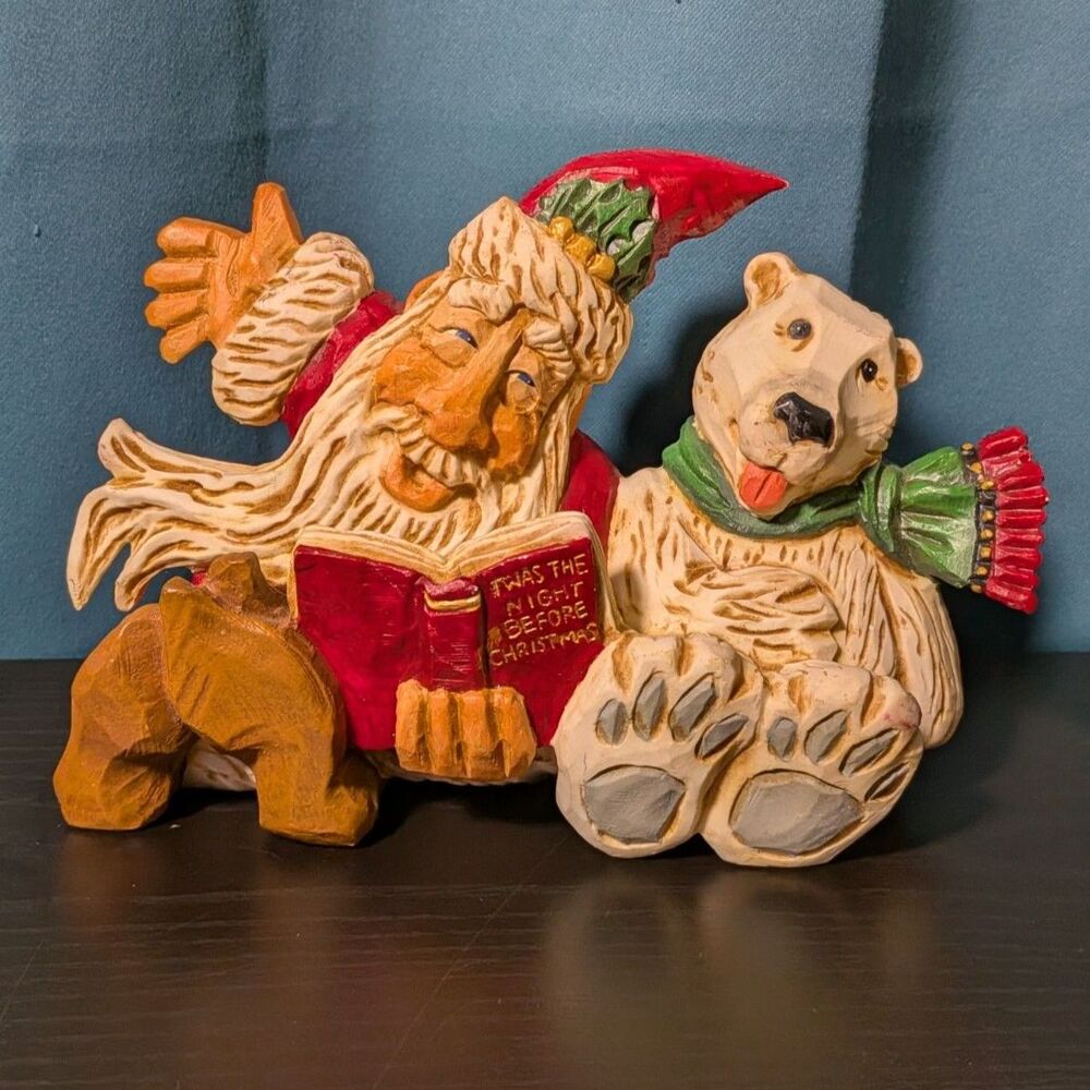 David Frykman Santa Polar Bear Night Before Christmas 1999